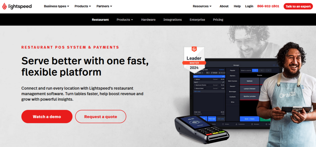 Lightspeed for restaurant marketing.