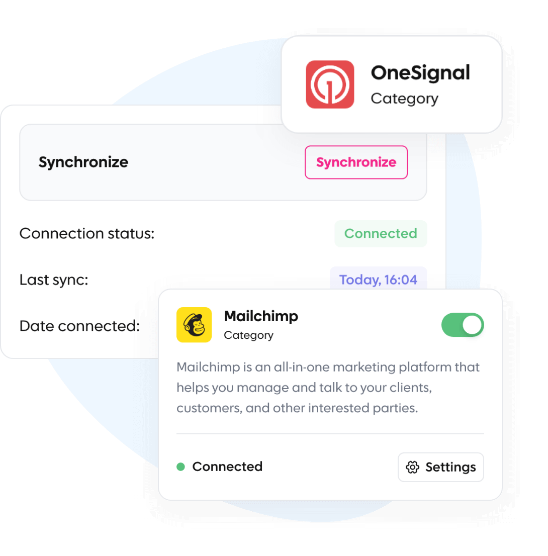 Integration hub real time data sync