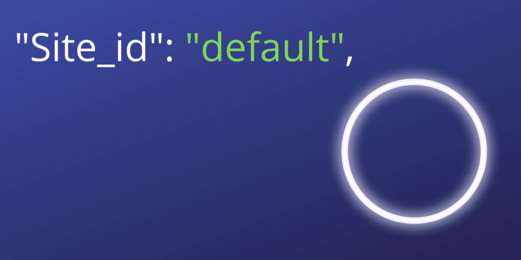 Site id default unifi solution