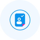 Document with person icon